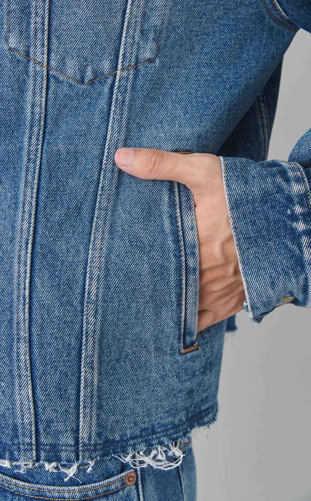 カットオフデニムジャケット