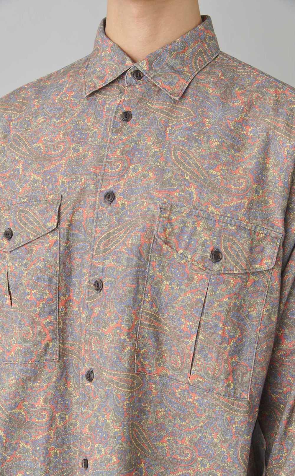 ペイズリーオフィサーシャツ
