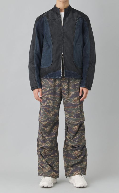 ジップアップデニムブルゾン