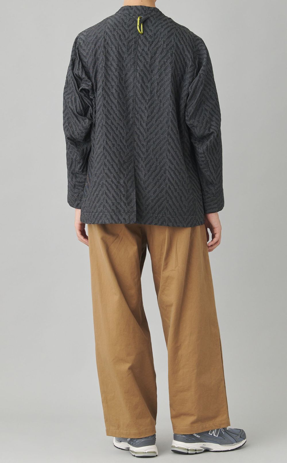 ジャカードノーカラージャケット