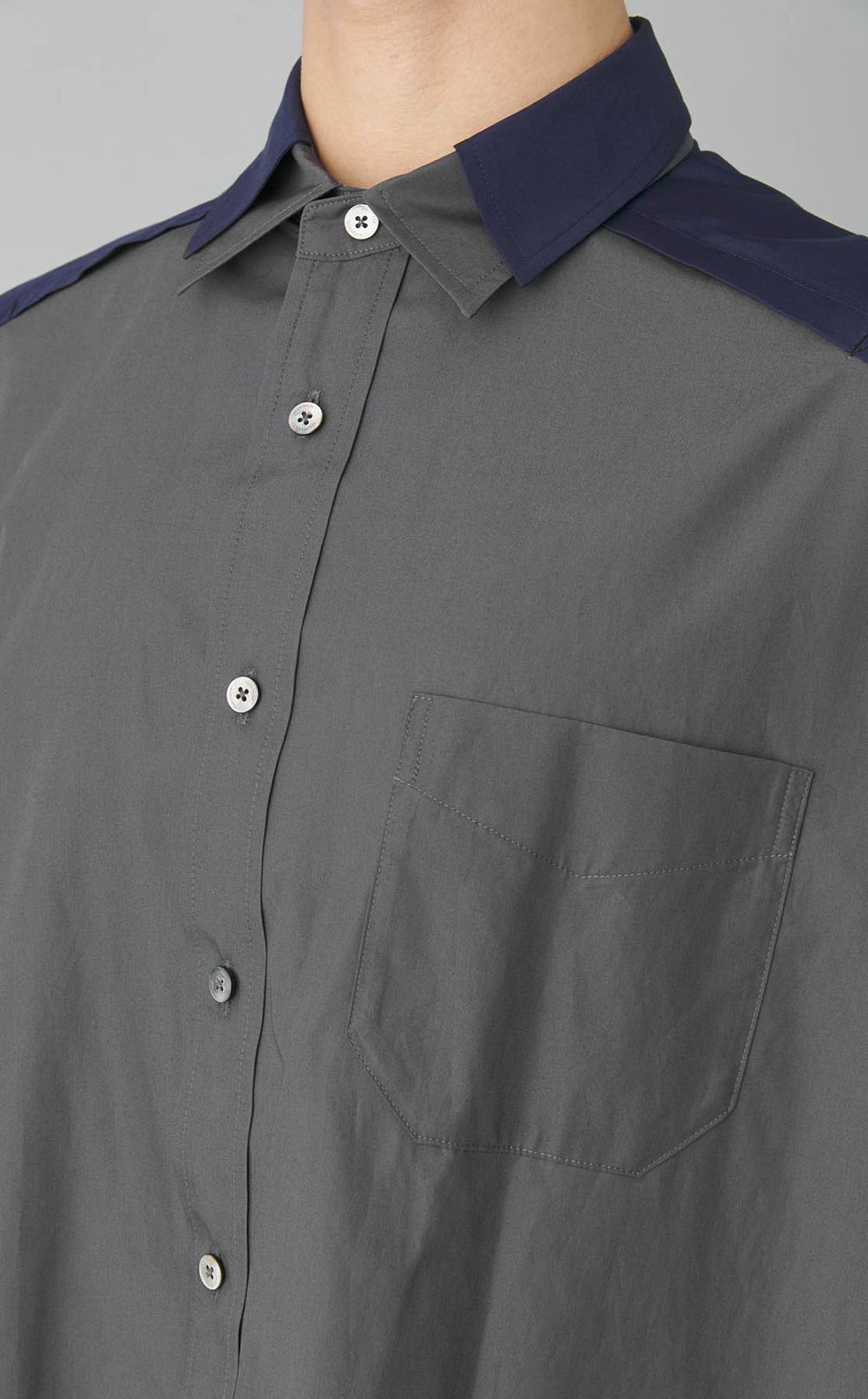 ツートーンビッグハートシャツ