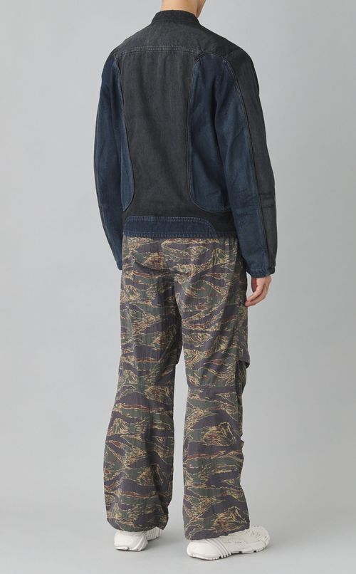 ジップアップデニムブルゾン