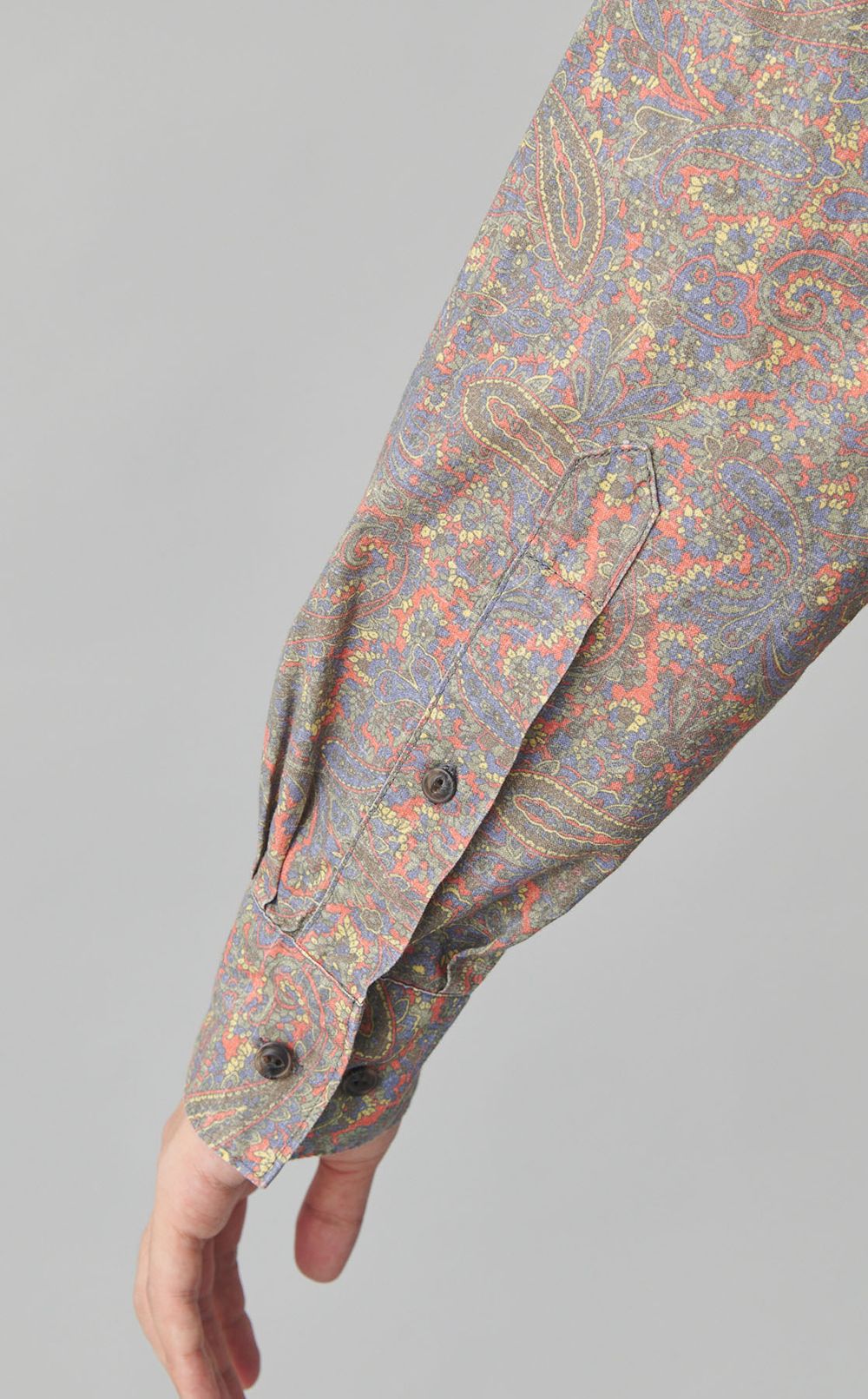 ペイズリーオフィサーシャツ