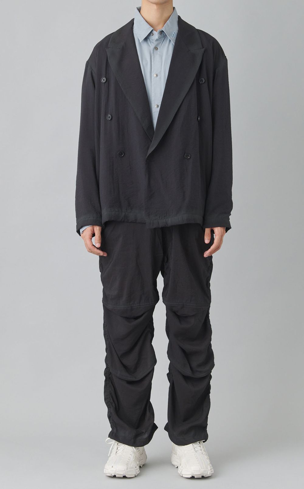 リンクルビスコースナイロンパンツ