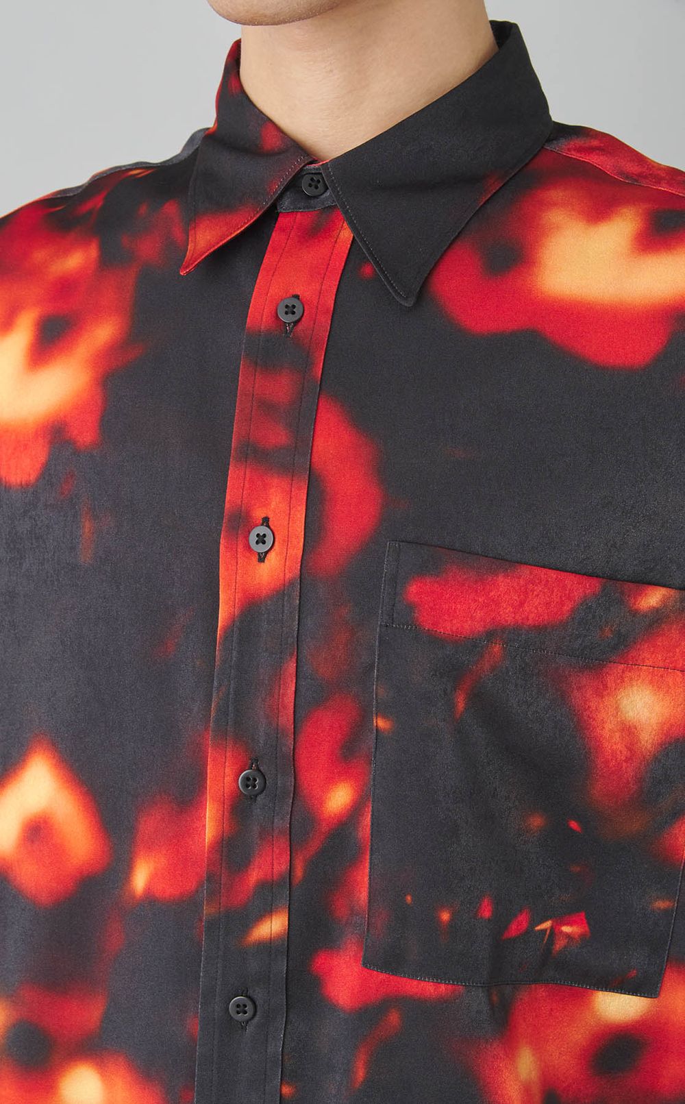 ボカシプリントオーバーシャツ