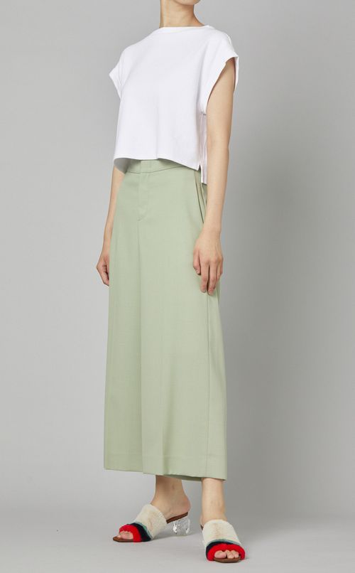 センタープレスクロップドパンツ