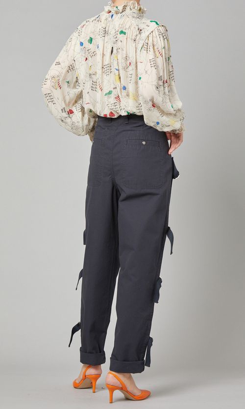 サイドベルトデザインパンツ