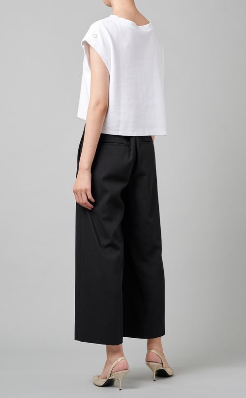 センタープレスクロップドパンツ