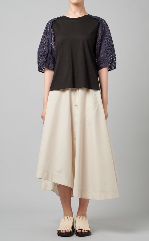 レーススリーブTシャツ