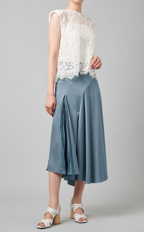 レースノースリーブブラウス