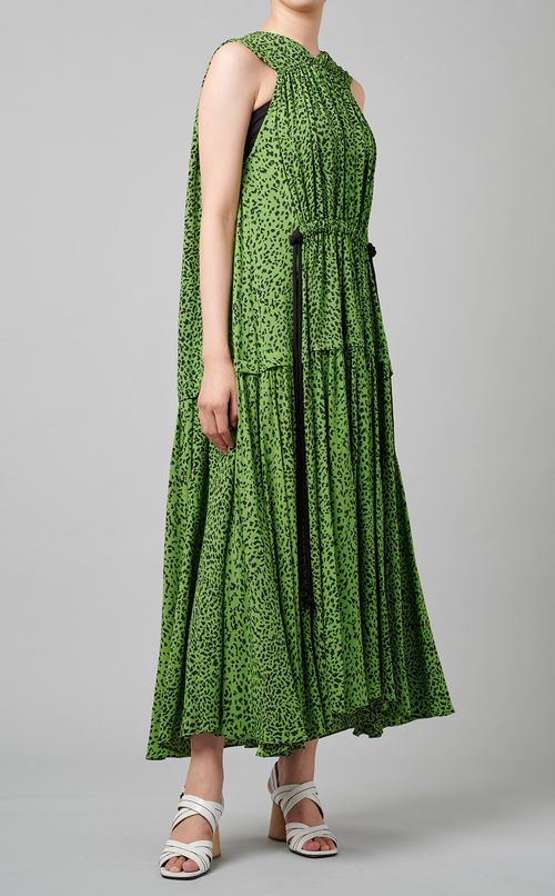 レオパード柄ロングワンピース