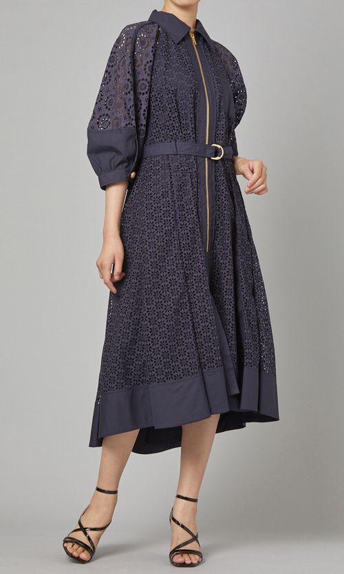 フロントジップレースワンピース