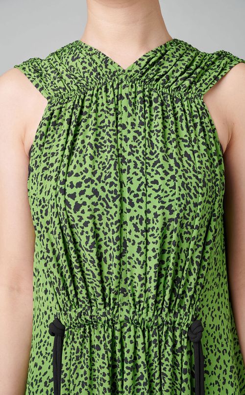 レオパード柄ロングワンピース