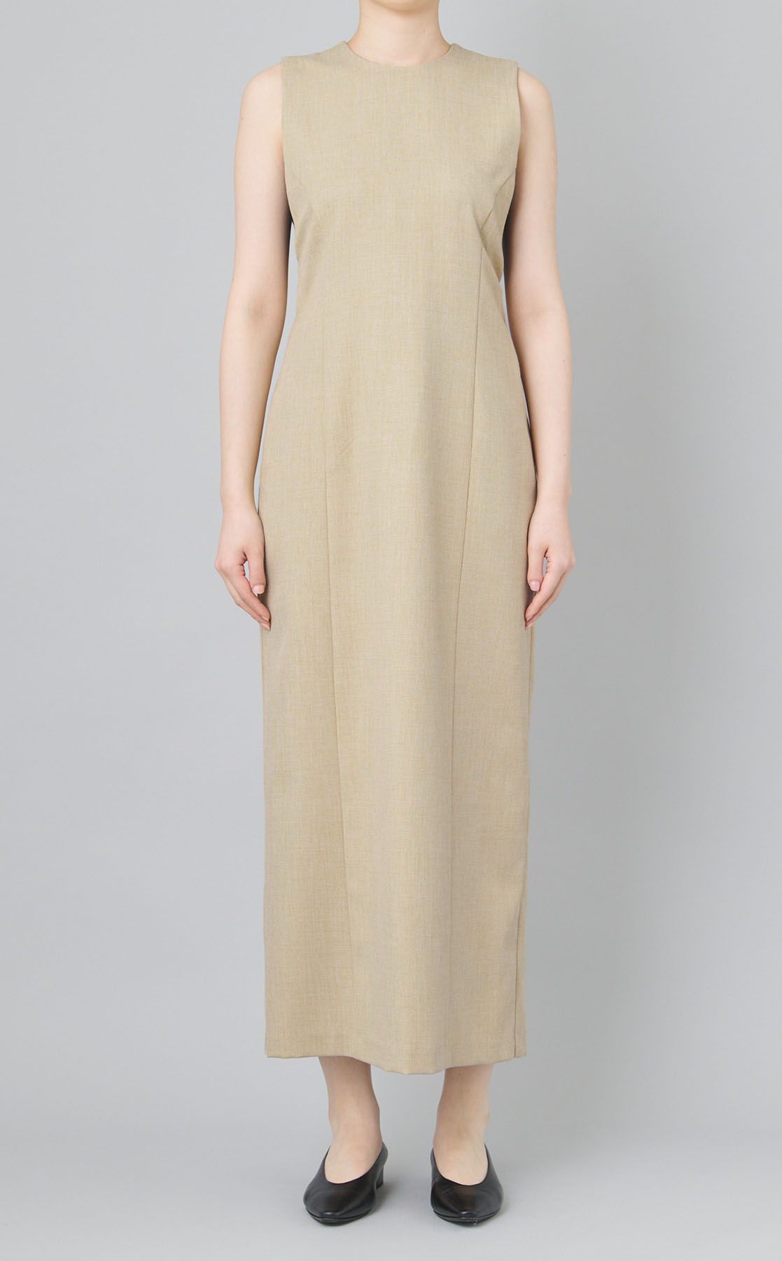 CLANE｜バックシアーマキシワンピース