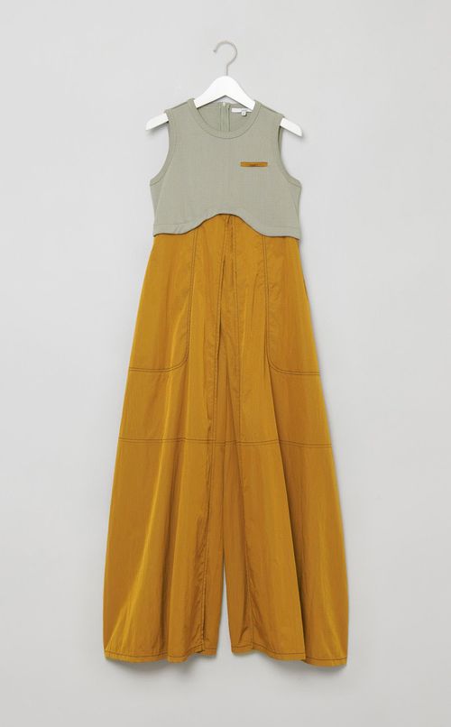 異素材コンビオールインワン