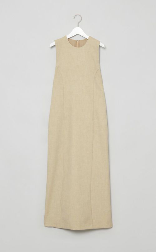 バックシアーマキシワンピース