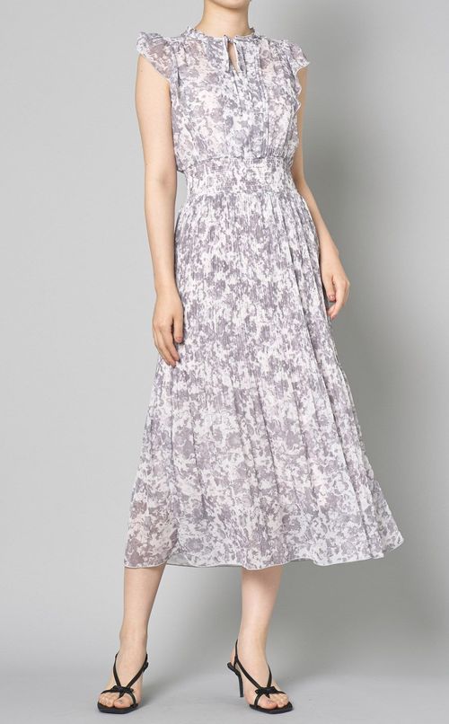 デジタルフラワープリントワンピース