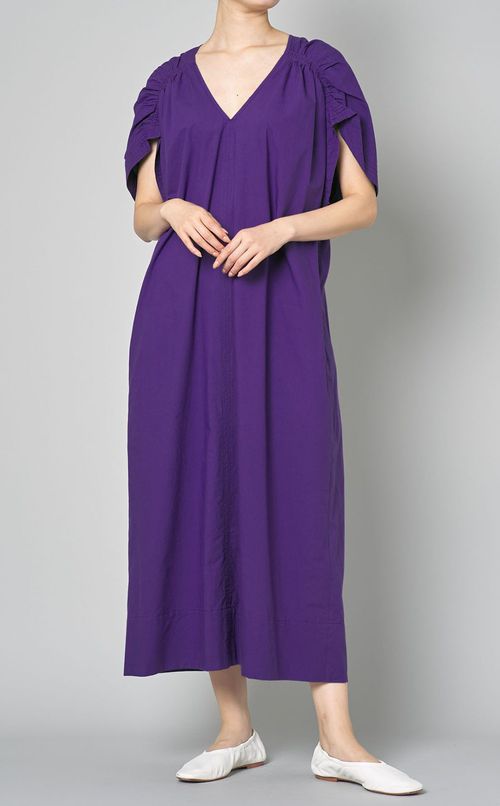 コットンバッグギャザーワンピース