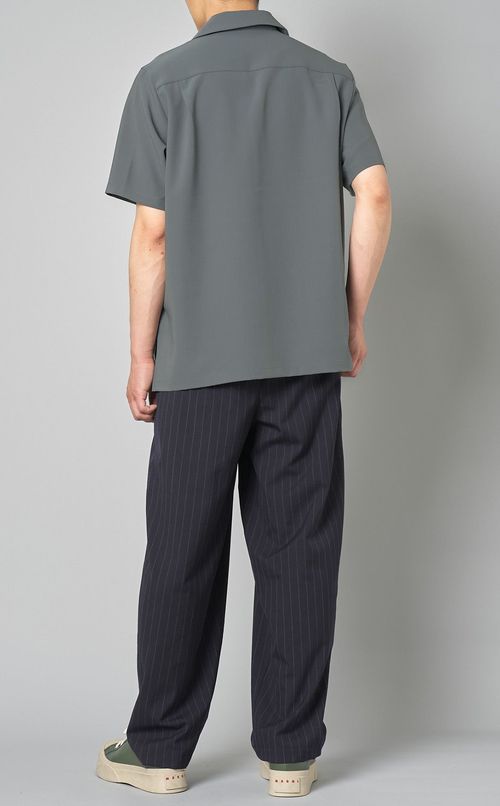 オープンカラーショートスリーブシャツ