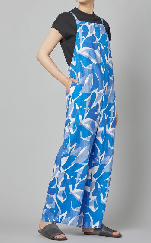 プリントサロペット