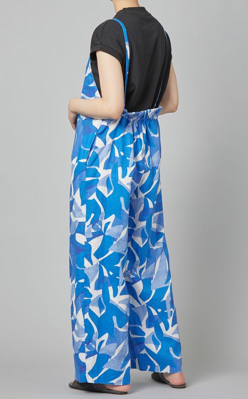 プリントサロペット