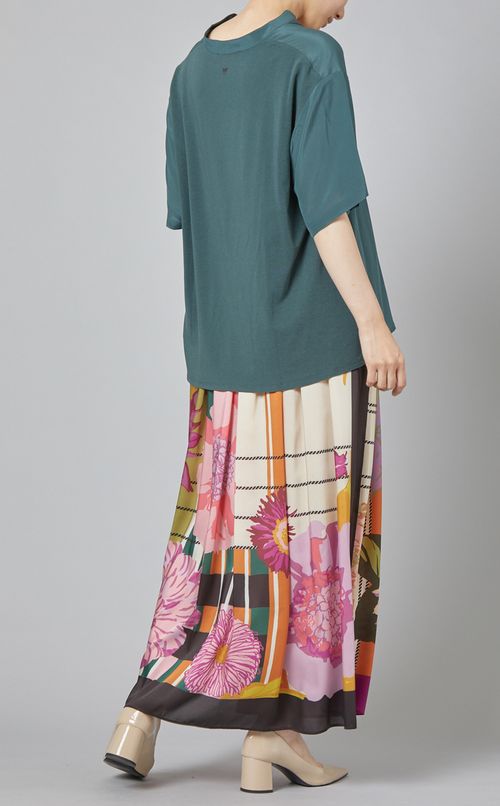 マルチプリントフレアスカート