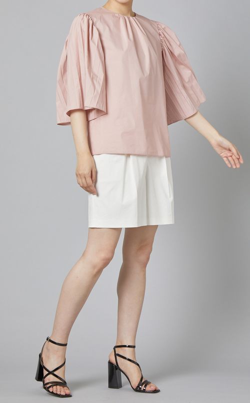 ボリュームスリーブギャザーブラウス