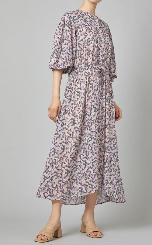 マルチプリントフレアワンピース