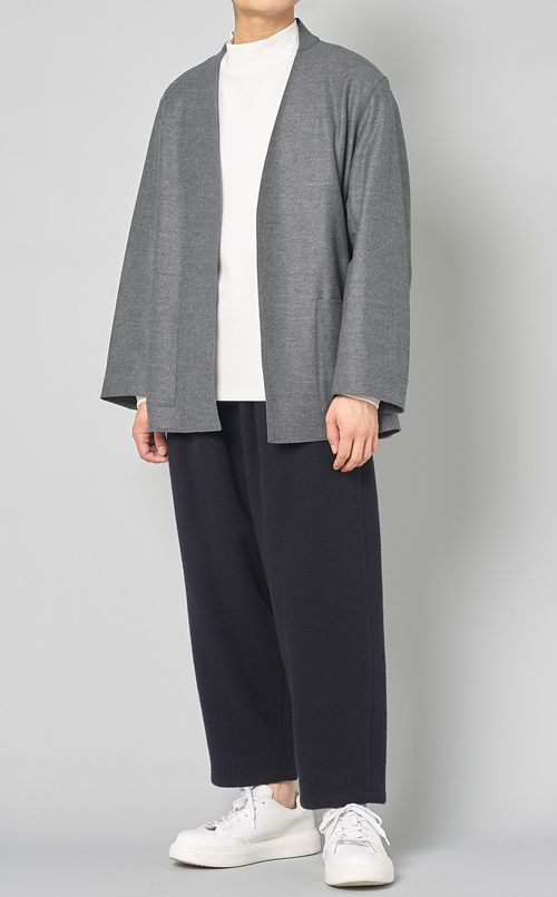 ウールワンタックワークパンツ