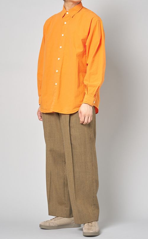 ガーメントダイロングスリーブシャツ