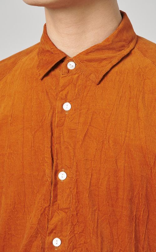 コーデュロイクリンクルコーチシャツ