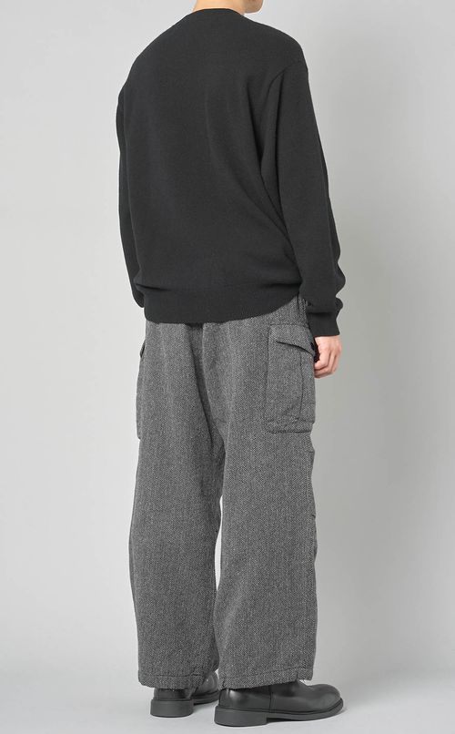 ウール天竺クルーネックニット