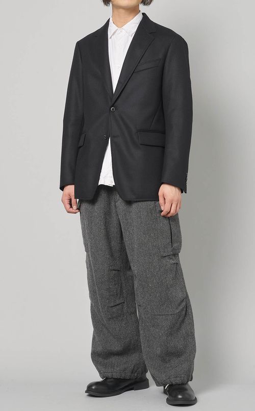 ヘリンボーンビッグカーゴパンツ