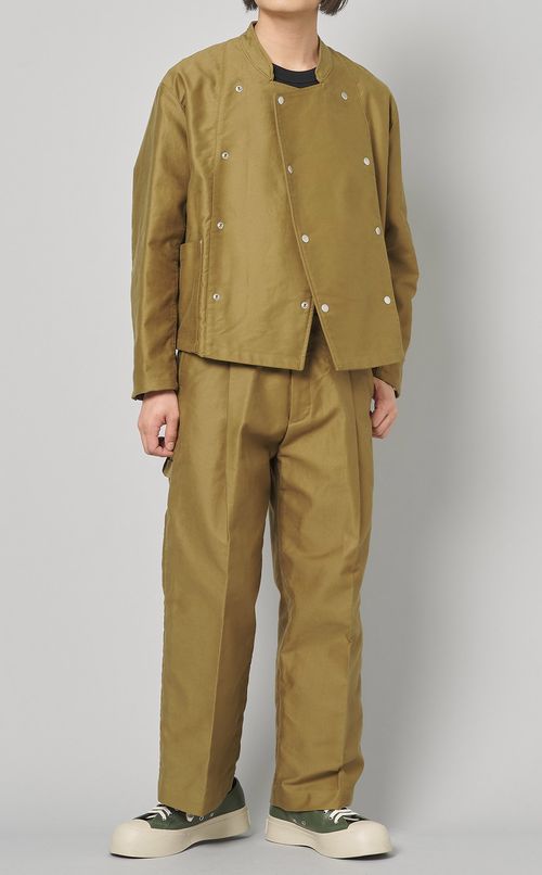 モールスキンワンタックワークパンツ