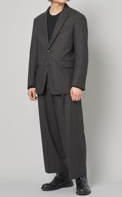 メルトン1プリーツワイドパンツ