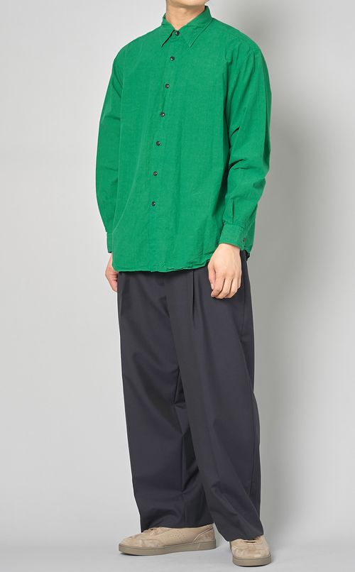 ワンプリーツワイドパンツ