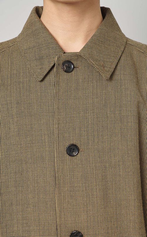 ハイツイストツィードステンカラーコート