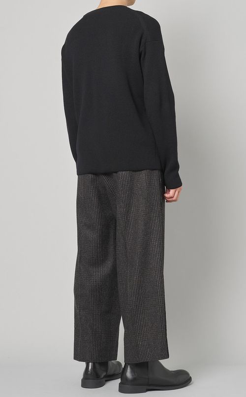 メルトン1プリーツワイドパンツ