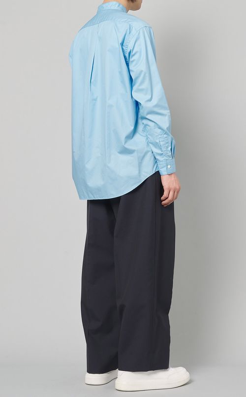 スタンドカラーロングスリーブシャツ