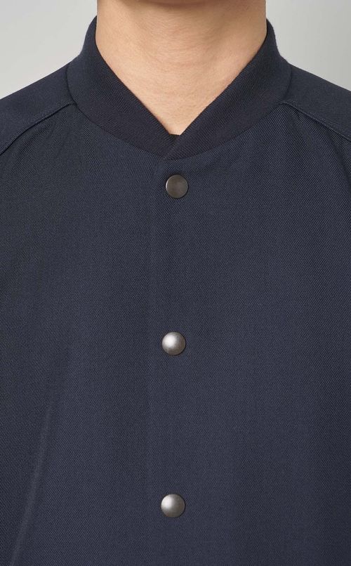 ウールポリエステルギャバジンスタジャン