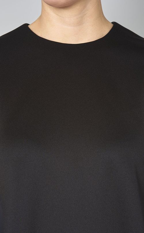 異素材コンビティアードプルオーバー