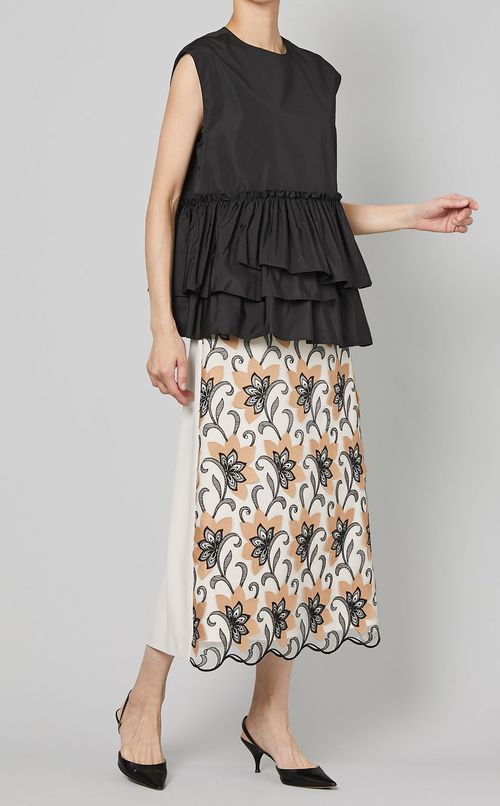 3Dレースフレアスカート