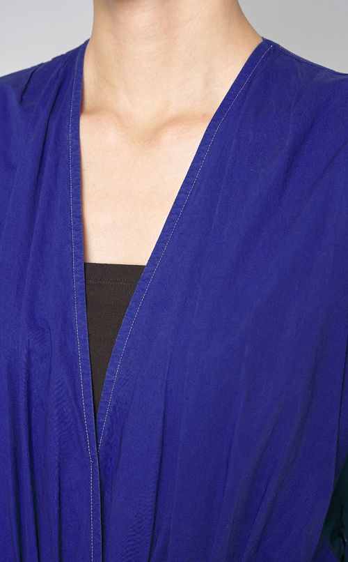 コットンギャザーロングワンピース