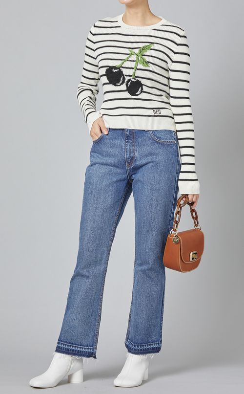 チェリーモチーフニットプルオーバー