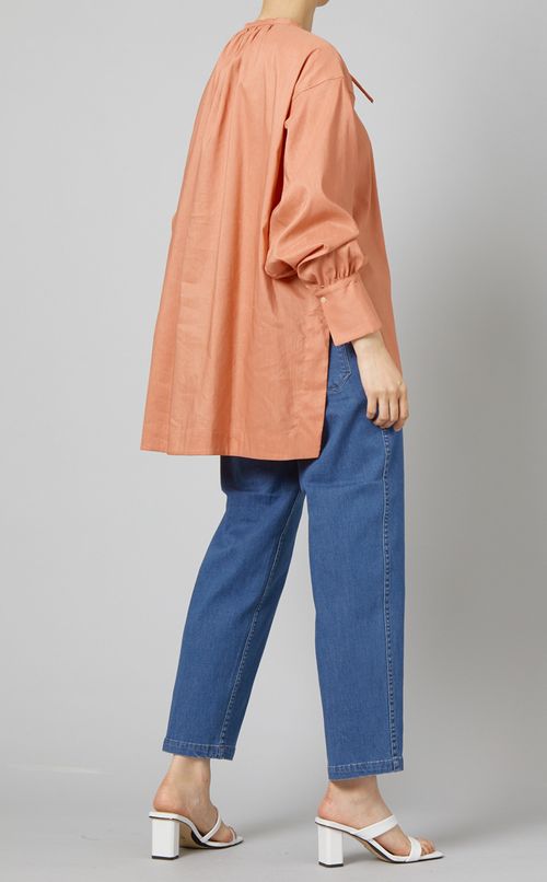 リネンソロオーバーブラウス