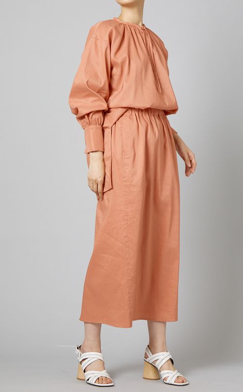 リネンソロオーバーブラウス