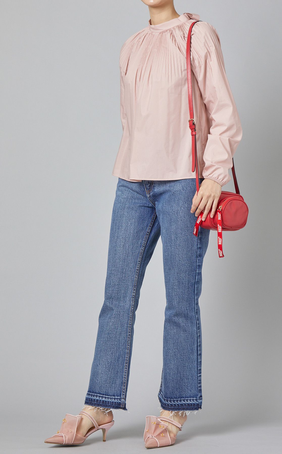 RED VALENTINO レッドヴァレンティノ フリル付 2WAYショルダーバッグ