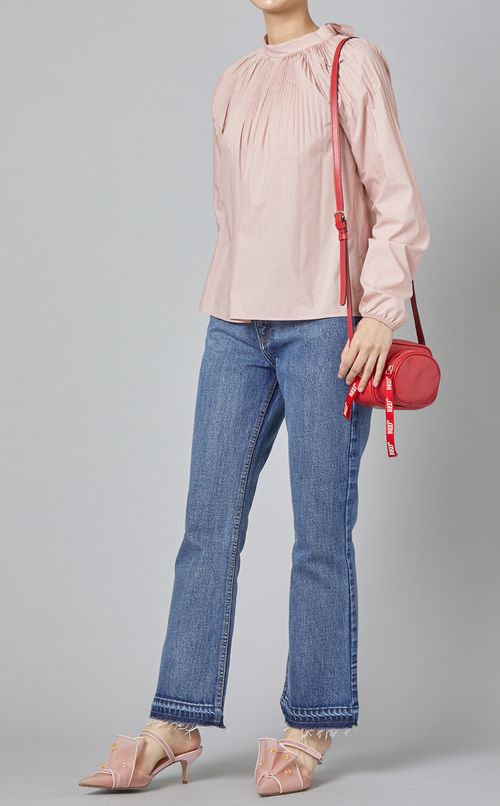 o RED VALENTINO Aライン フレア ダブルコート ハート 刺繍 黒 0423092000_5add26b0c182e.jpg