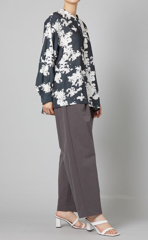 プリントブラウス