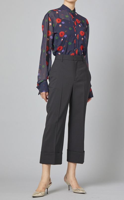 カフスクロップドパンツ